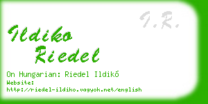 ildiko riedel business card