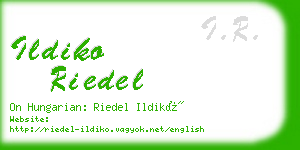 ildiko riedel business card